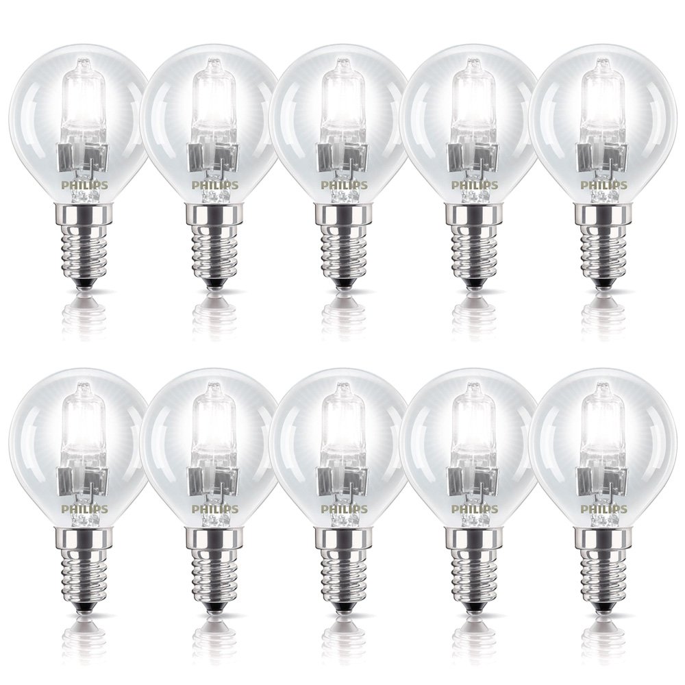 Philips lot de 10 ampoules halogène de 28 w eco à incandescence 35 w ampoule à incandescence