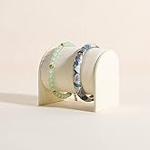 GemeShou Beige Bracelet storage organizer for boutique store, Velvet watch display stand for selling, Woman jewelry bangle holder for countertop home decor【Bracelet holder-Beige】