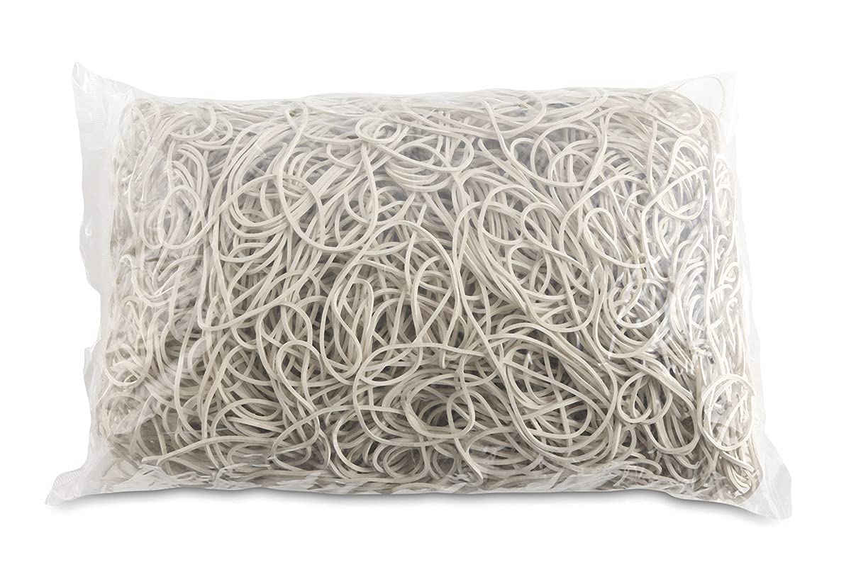 Rubber Bands OFFICE PRODUCTS Diameter 80mm 1,5x1,5mm 1000g White/Small Office Accessories/Type-Standard/Material-Rubber/Weight (g)-1000 / Colour-White/Size-1,5x1,5mm