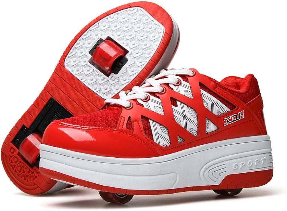 Unisex Enfants Mode Roller Skates, Chaussures De Skate À Double Roue