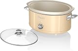 Swan Retro Slow Cooker 6.5L 320W Cream with 3 Temp Settings Keep Warm view 6