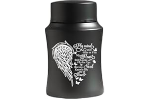 Stainless Steel Mini Cremation Urn - 4.5 Inches Small Keepsake Urn for Human Ashes