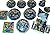 Extreme Sports BMX Skate Board Rollerblade Party Package 9" Plates (18) 7" Plates (18) Napkins (32) Cups (18) Hates (18) Table Cover (1)