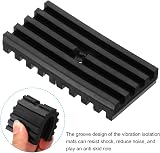 PATIKIL Rubber Anti-Vibration Pads 4 Pcs 4"x2"x0.6" for HVAC Air Compressor view 4