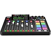 RØDE RØDECaster Pro II All-in-One Production Solution for Podcasting, Streaming, Music Production and Content Creation,Black