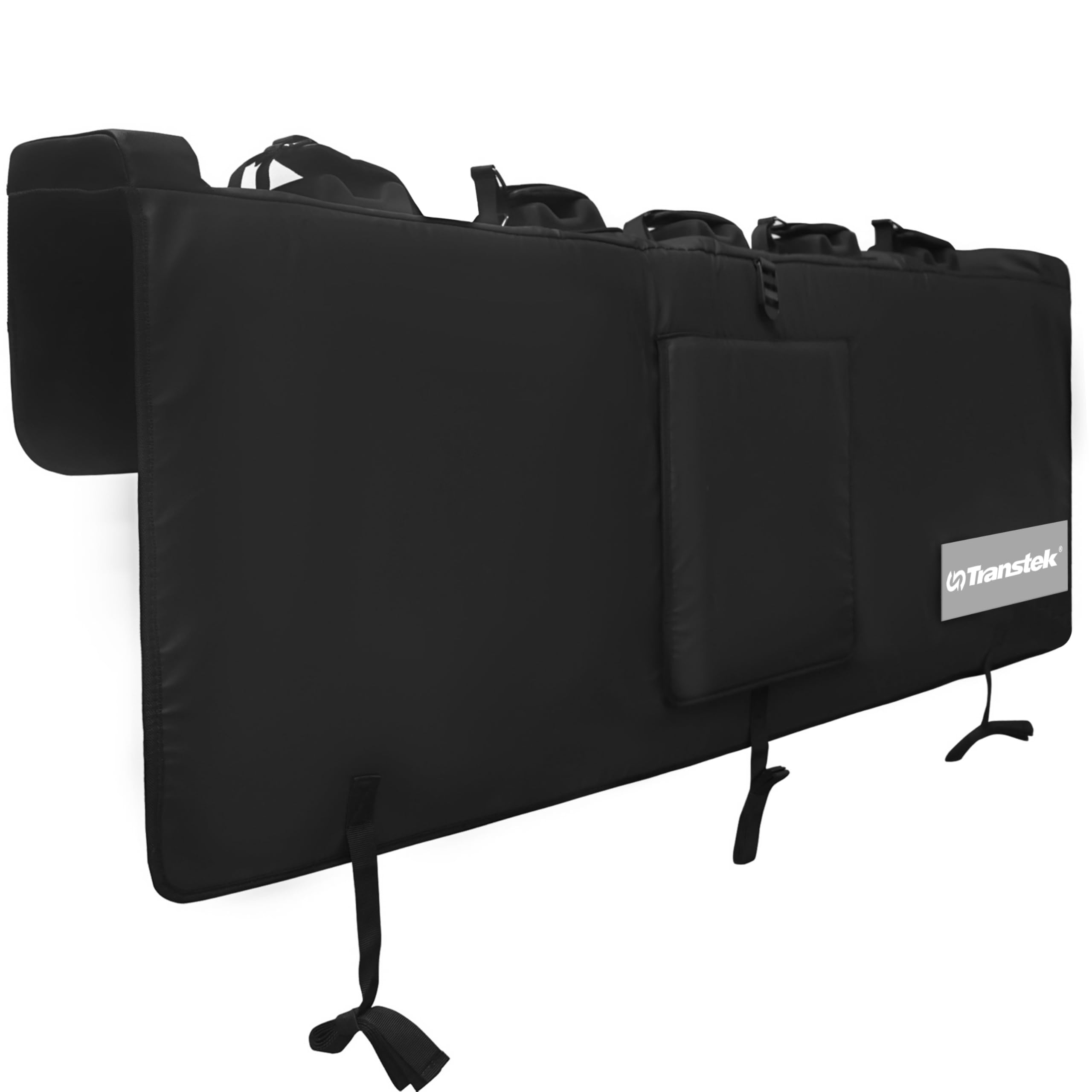 Photo 1 of TRANSTEK 55.5 Inch Tailgate Pad for Mountain Bike, Upgrade with Reflective Strips & Tool Pockets, Heavy Duty MTB Tailgate Pad Pickup Tailgate Cover for 5 Bikes