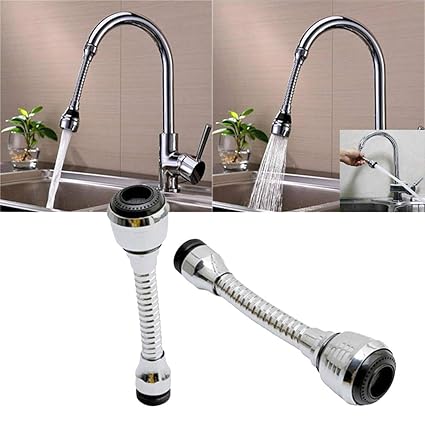 Outgeek Tap Head 360 Degree Swivel Faucet Sprayer Water Saving Faucet for Kitchen