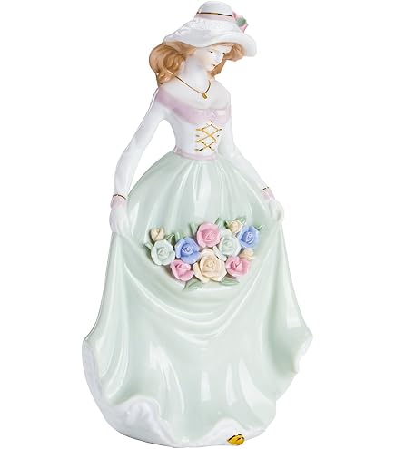 Amazon.com: Cosmos Gifts Fine Porcelain Lady Walking Dogs, Blue