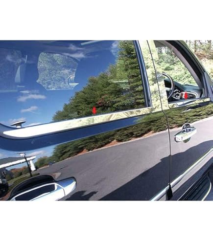 Exterior Trim For Avalanche Tahoe Suburban Chrome Window Sill Trim Moldings For Chevy Tahoe Suburban Avalanche 2007-2014 – Front & Rear Chevy Tahoe Window Trim - Foto 5