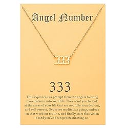 Angel Number 333 Choker Necklace Numerology Jewelry
