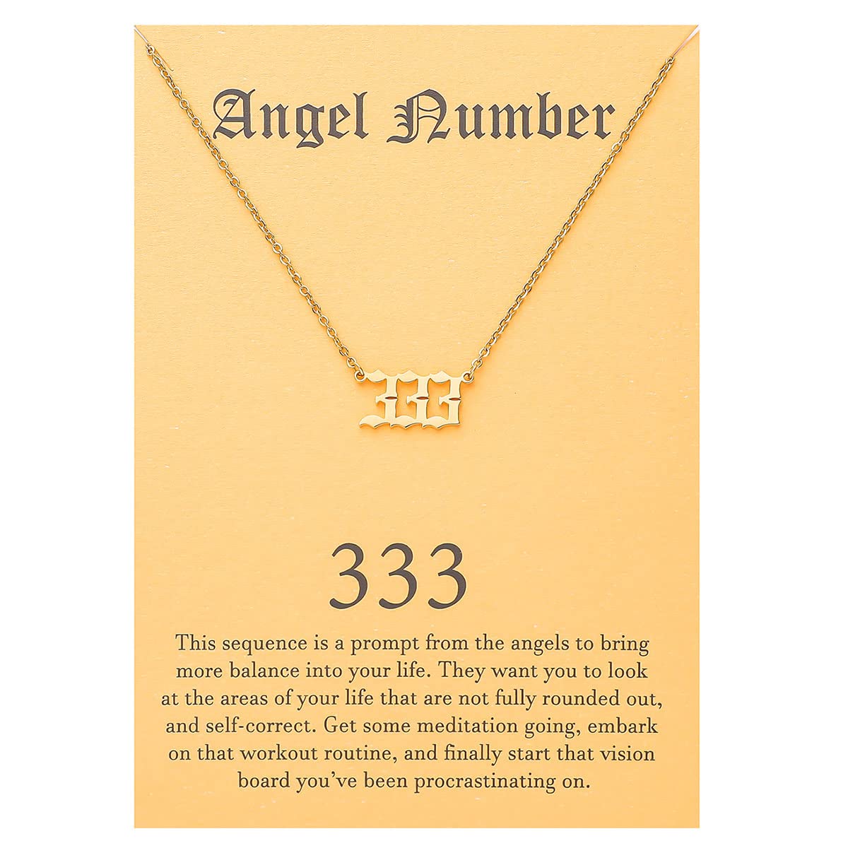 Angel Number 333 Choker Necklace Numerology Jewelry