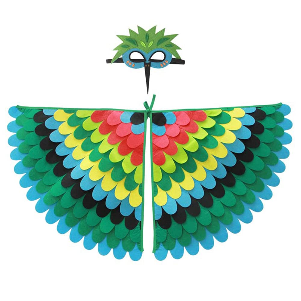SUNNEE Kids Peacock Costume Bird Cape Butterfly Costume Fairy Bird Costume for Girls Children Halloween Fancy Dress Up Party Favors