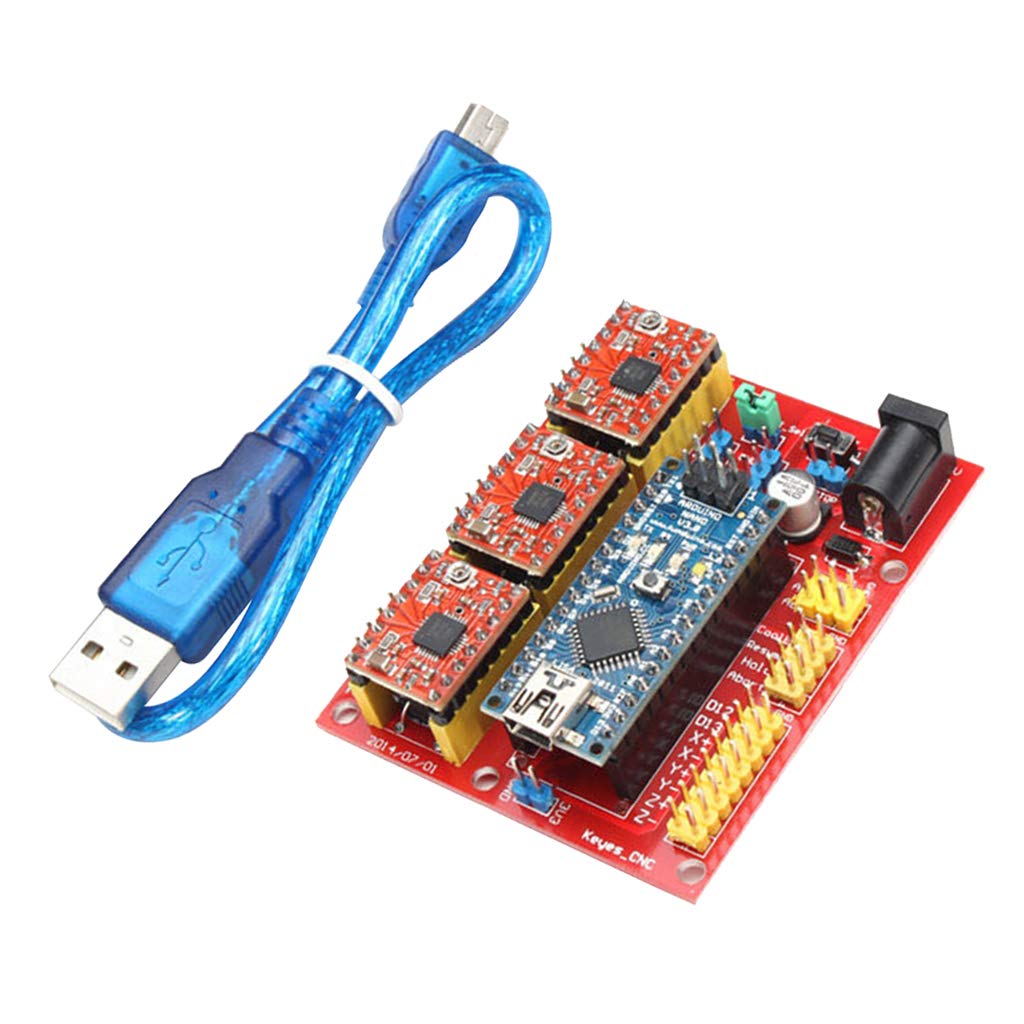 Amazon Com Cnc Shield V4 A4988 Drive Board Usb Nano 3d Printer Arduino Kits Industrial Scientific
