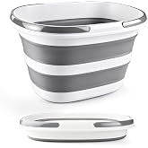 Collapsible Mop Bucket with Handle for Cleaning, 16L(4.2 Gallon) Silicone Square Mopping Bucket for Windows Cleaning or Car Washing, Cleaning Supplies Organizer Plastic Bucket for Storage