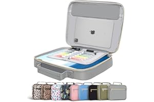 HAWGON Bible Cover for Women - Bible Case for Men Multi-Functional Stationery Organizer - Large Pencil Case Organizers - Bible Study Supplies for Home, Office, Travel - 11"x8"x2.5"(Gray)