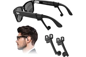 KONAFEI Voice Focus Privacy Ear Tips for Ray-Ban Meta(Gen1/2), Wayfarer/Skyler/Headliner/Ray-Ban Meta Display/Oakley HSTN/Vanguard, No Impact Meta Charger, Increase Volume Smart Glasses Accessories