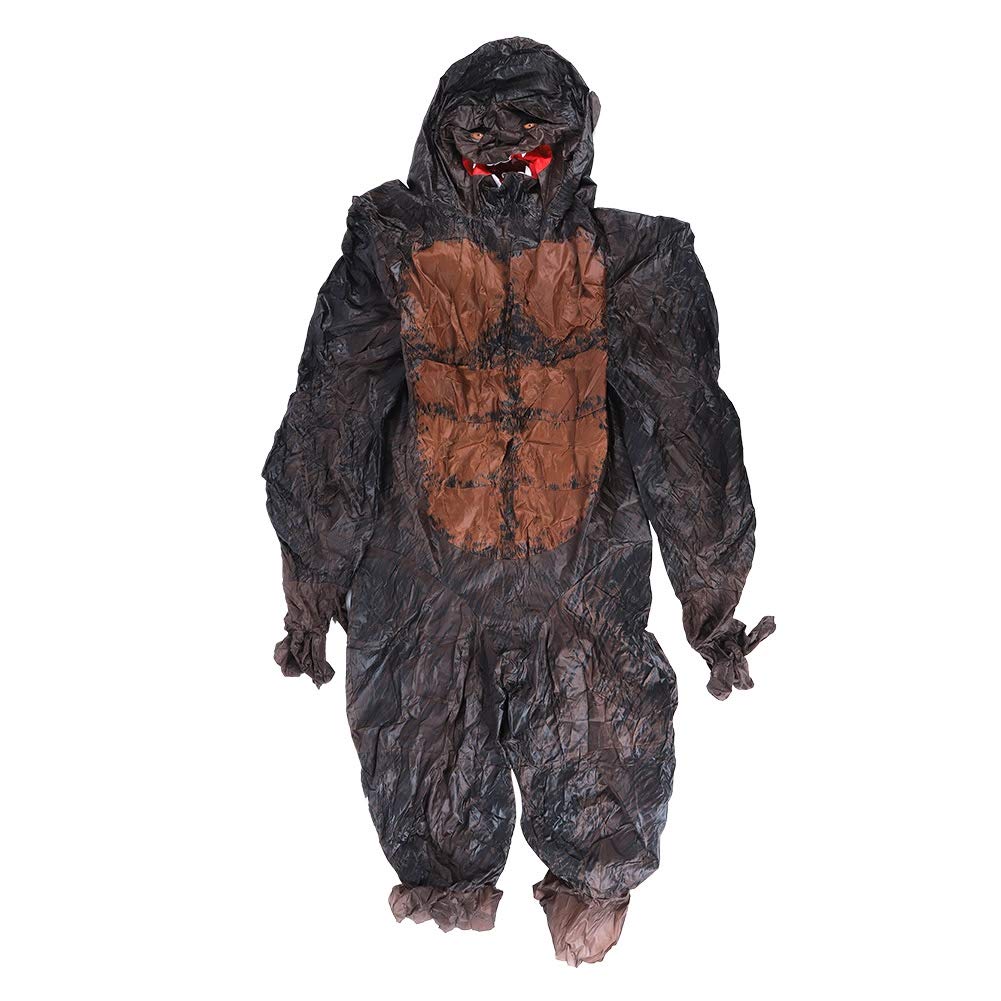 Leftwei Blow Up Gorilla Inflatable Costume, Unisex Halloween Costume, Inflatable Suit with Air Blower, Ideal for Kids, Adults, Themed Parties, Parks, Zoos & Decoration (X117)