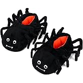 Newcotte Spider Slippers for Women Men Funny Winter Stuff Fluffy Plush Slippers Fuzzy Animals Cute Cartoon Warm Shoes for Adults Home Christmas Party Supplies Costume Gift