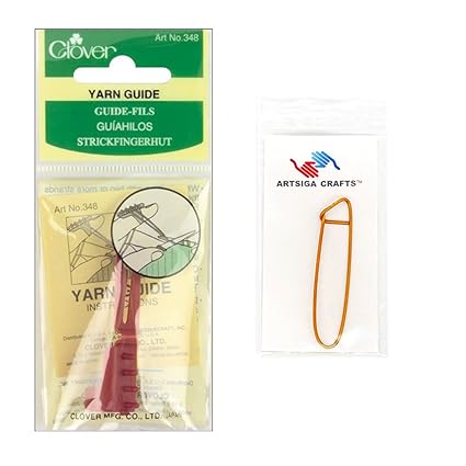 Artsiga Crafts Clover Yarn Guide With 1 Stitch Holder 348