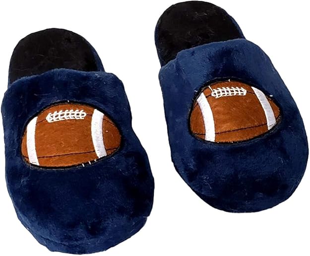 101 BEACH Children Kids Boys Football Slipper (Large, Blue