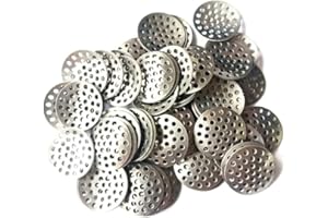 BMTICK Pipe Screens 5/8 Inch for Smoking, Stainless Steel, 5 Screens, Reusable and Indestructible