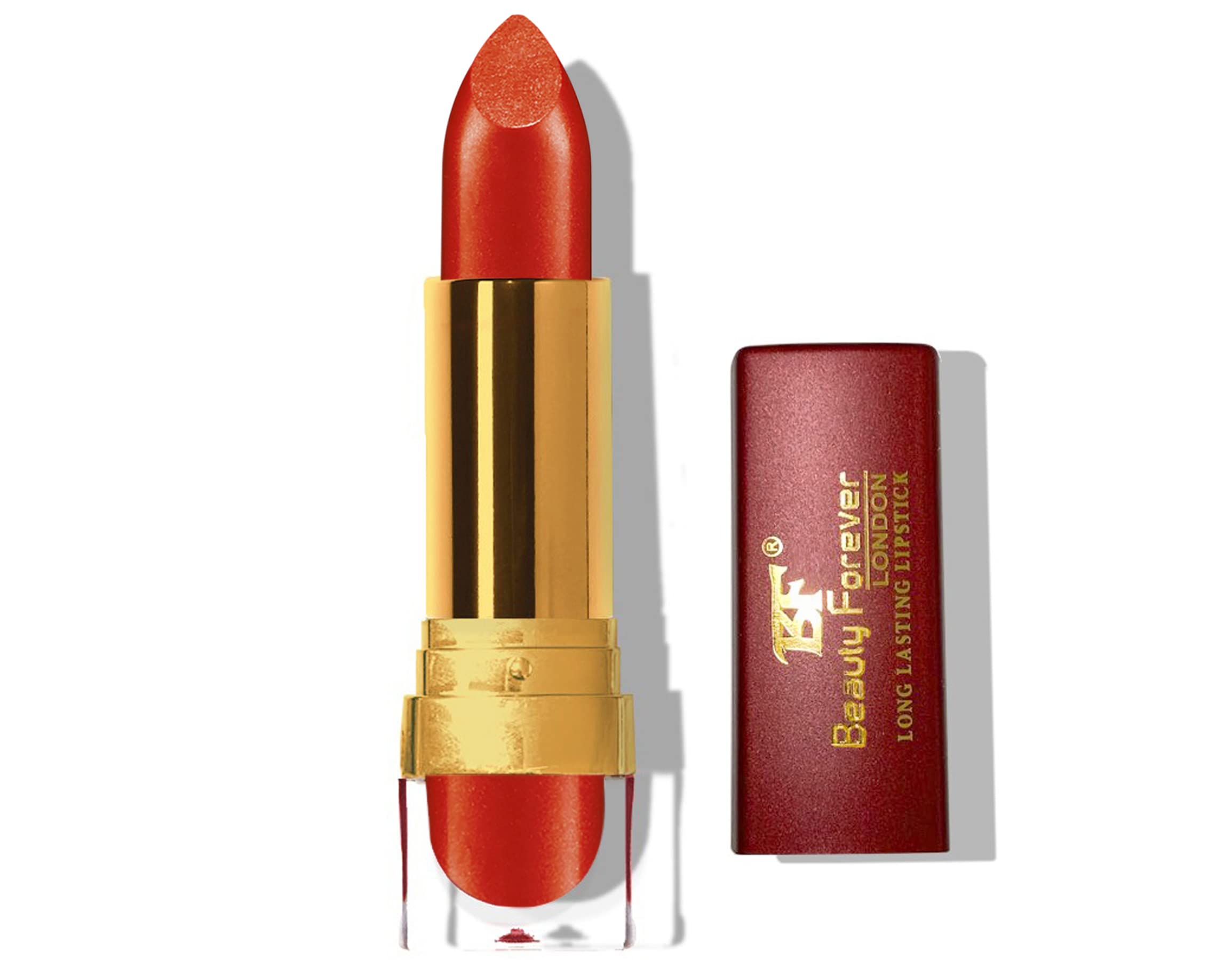 Beauty Forever Cream Lipstick, Glossy & Moisturising Lip Formula, Vitamin C & E Enriched, Hydrating Feature, High Impact Lip Colour, Available In 24 Shades (Orange (LL101))