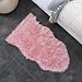 OJIA Faux Sheepskin Fur Rug Soft Fluffy Carpets Chair Couch Cover Seat Area Rugs for Bedroom Sofa Floor Living Room (2 x 3ft, Pink)