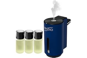KESOCI Smart Car Air Freshener: Revolutionary Smart Car Diffuser Vent Clip with 3 Exclusive 10 ml Fragrances (Blue (Fresh Essence Collection))