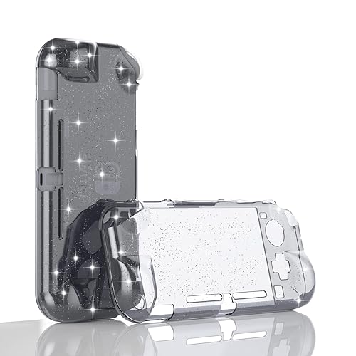 Switch lite Protective Case, Switch lite Clear Glitter Case