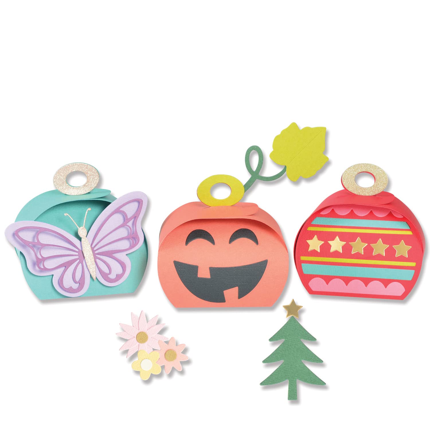 Sizzix ‎664703 Plastic Thinlits Die Set, Creeps, Pack of 10