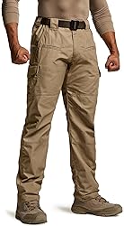 CQR Men's Tactical Pants, Water Resistant Ripstop