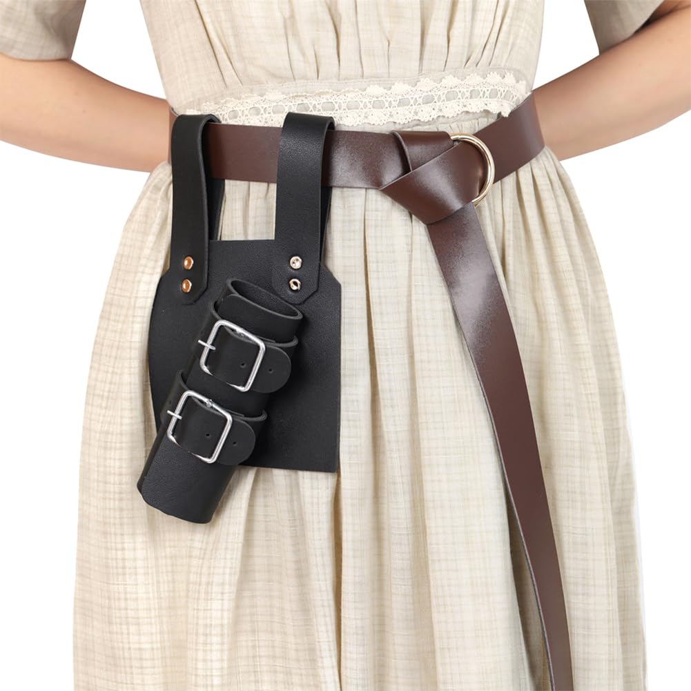 XGOPTS Medieval Leather Dagger Frog Renaissance Knight Sword Holster Rapier Sword Belt Frog Leather Dagger Pirate Sword Holster Halloween Warrior Pirate Cosplay LARP Waist Sheath Scabbard Frog Holder