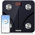 RENPHO Bluetooth Body Fat Scale, Digital Weight Scale Bathroom Smart Body Composition Analyzer Wireless BMI Compact Scale Health Monitor with Smartphone APP, 396 lbs