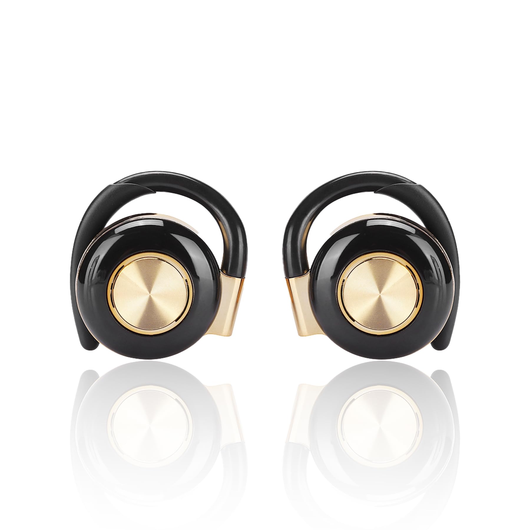 flexman BT V5.0 Earbuds, Binaural Call Large Speaker Rubber Ear Hanging Headphone, Flexible Adjustable Stereo Dual Channel Wireless Earphone