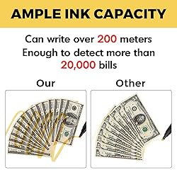 Counterfeit Money Detector Pen (5 Pack) - Easy to