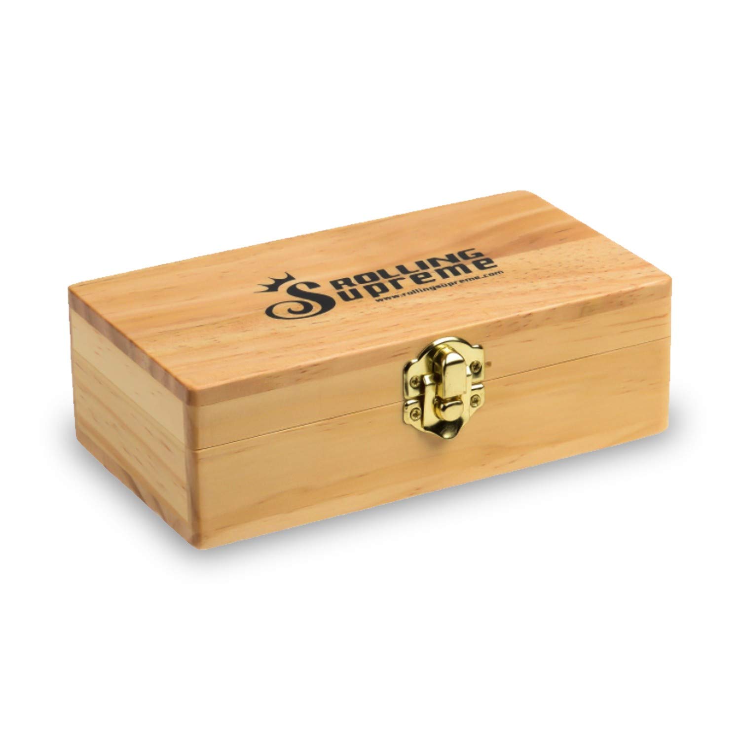 Raw Wooden Box 155 x 85 x 48 mm - 3 Compartments with Secret Compartment Roller Board Medium Size sold by Trendz
