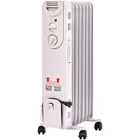 Amazon.com: GOFLAME Oil Filled Radiator Heater with Wheels, 1500W Quiet  Operation, Portable Home Office Space Heater with Adjustable Thermostat,  Tip-over u0026 Overheated Protection, 3 Heat Settings, Energy Saving : Home u0026  Kitchen