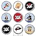 Pirate Birthday Party Favor Stickers - 180 Labels