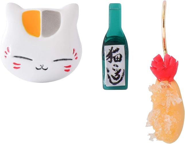 Amazon 十人十和 夏目友人帳 コラボ ニャンコ先生 酒 エビフライ ニッケルフリー ピアス ピアス 通販