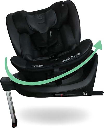 My Babiie MBCS400 360° Baby Car Seat ISOFIX ERF i-Size 0+/1/2/3 Black