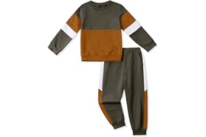 Hevemexy Toddler Boy Clothes Long Sleeve Hoodie Sweatsuits Tops and Pants 2Pcs Boys Fall Winter Outfits Set