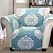 Lush Decor Blue Sophie Furniture Protector-Bold Pattern Armchair Cover - DISCONTINUED