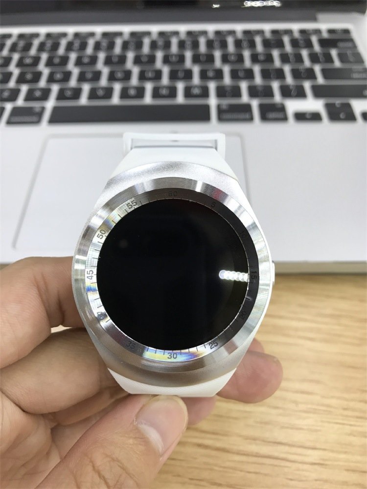 RabbyRock Y1 Bluetooth SmartWatch - HD IPS Round Touch Screen Cell Phone Watch with SIM TF Card Slot SmartWatch Pedometer Sleep Monitor Remote for Android phones (White)