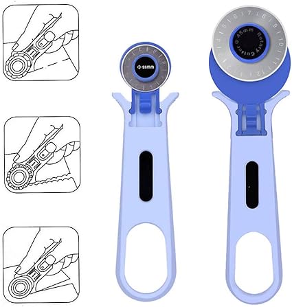 Amazon Co Jp Txin 2パック プロフェッショナル 28mm 45mm ロータリーカッター ローラー カッティングツール 裁縫 キルティング パッチワーク ファブリック レザークラフト フリース 手持ち ポータブル 快適 ロータリー ローラー カッター ホーム キッチン