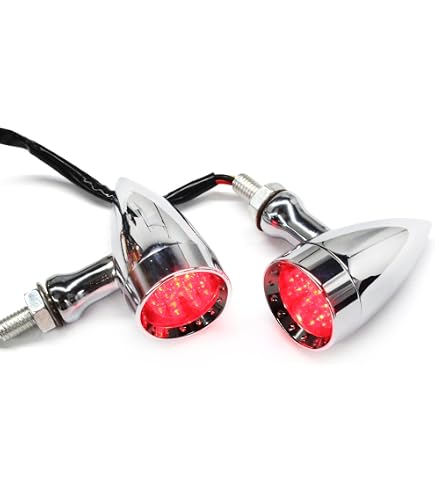 Universal Motorcycle Tail Light – 3-Wire Brake & Running Light For Kawasaki Vulcan, Honda Shadow & More