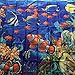 GWELL Blue Ocean Tropical Fish Coral Undersea World Shower Curtain Waterproof Fabric Bathroom Curtain with 12 Hooks (70.86X70.86-Inch, #1)