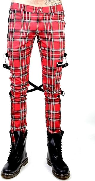 goth plaid pants