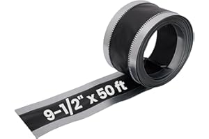 bimiti Vinyl Flexible Duct Connector – 9-1/2 x 50 ft PVC and Steel HVAC Ventilation Ducting, Heavy Duty Building Supplies for
