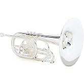 Yamaha YMP204MS Marching Mellophone, Silver-Plated Finish