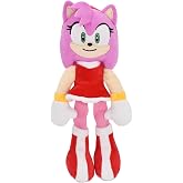 Multipet Sonic Amy Rose Plush Dog Toy | Measuring 5.5" Officially Licensed Amy Rose Dog Toy Captures The Lovable, White Aesthetic Of The Iconic Character